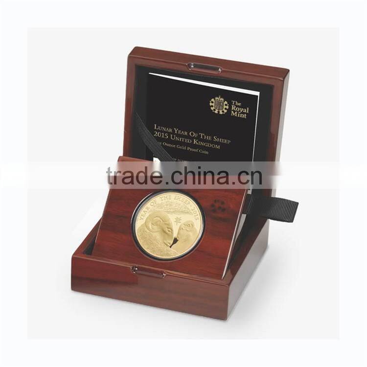 Custom design silver logo commemorative coin storage packaging box for kids