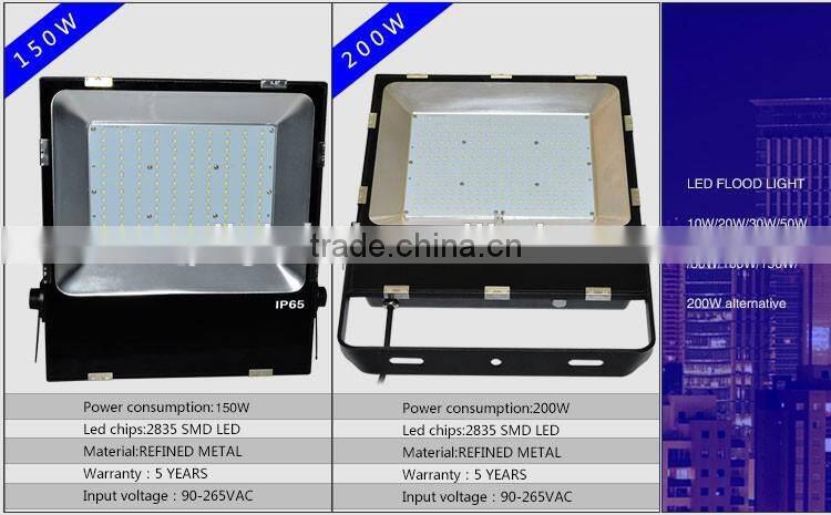 High quality waterproof warm white SMD LED Flood light 50 watt
