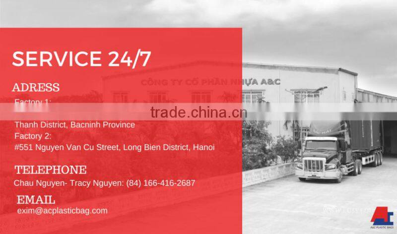 Clear Transparent Flat Plastic Bag Flat Bag with Bar code Customized