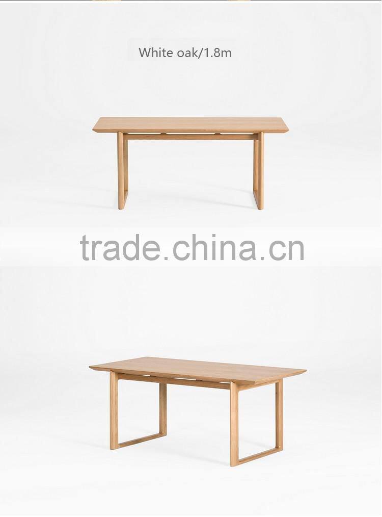 2016 best sale simple design solid wood dining table modern home furniture