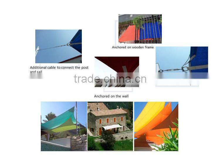 outdoor coated shade net for carport with hardware