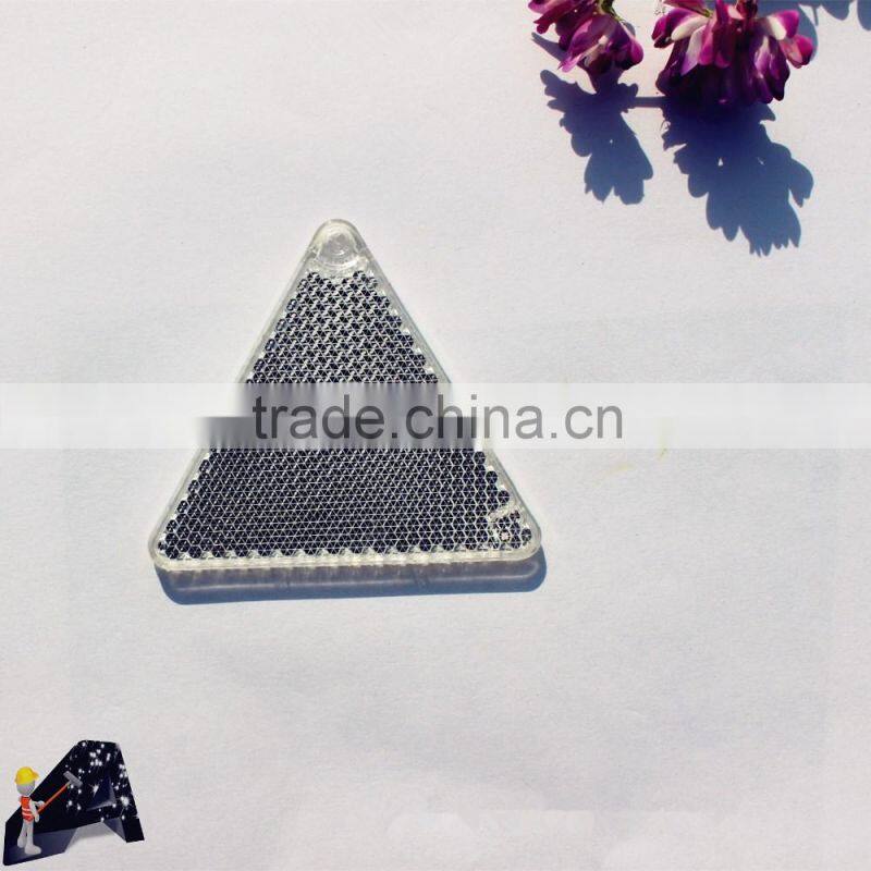 EN13356 customized reflective gifts for promotion ,hard reflector round keychian