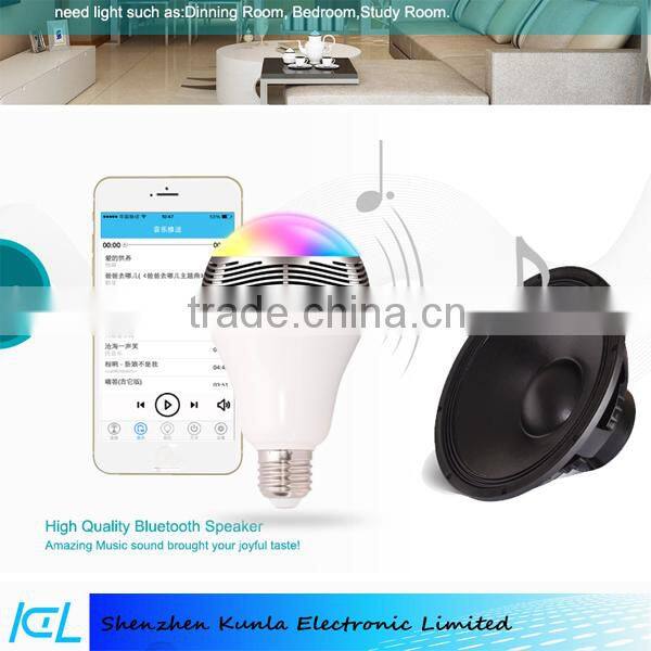 Bluetooth LED lights music speaker for home