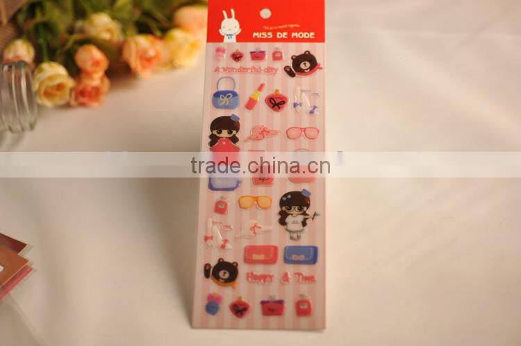 China factory custom shape clear epoxy resin sticker for promotion gift