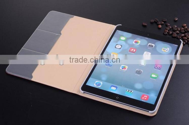 2013 new arrival High Quality crazy horse pattern leather case for apple ipad air case