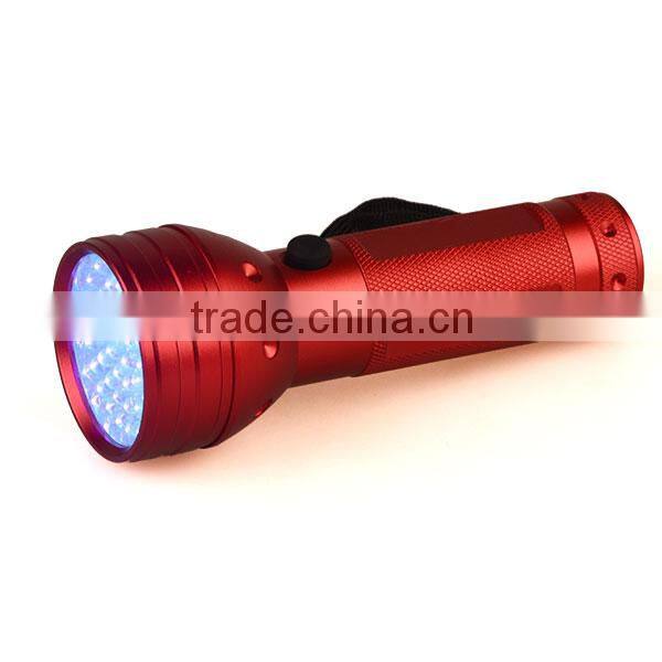51 LED UV Light Bulb Flashlight 395nm Wavelength For Pet Urine Money Detector 51 395 UV with 3AAA Battery OEM ODM