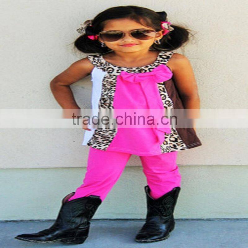 wholesale fall long sleeve children clothes floral baby girl boutique outfit