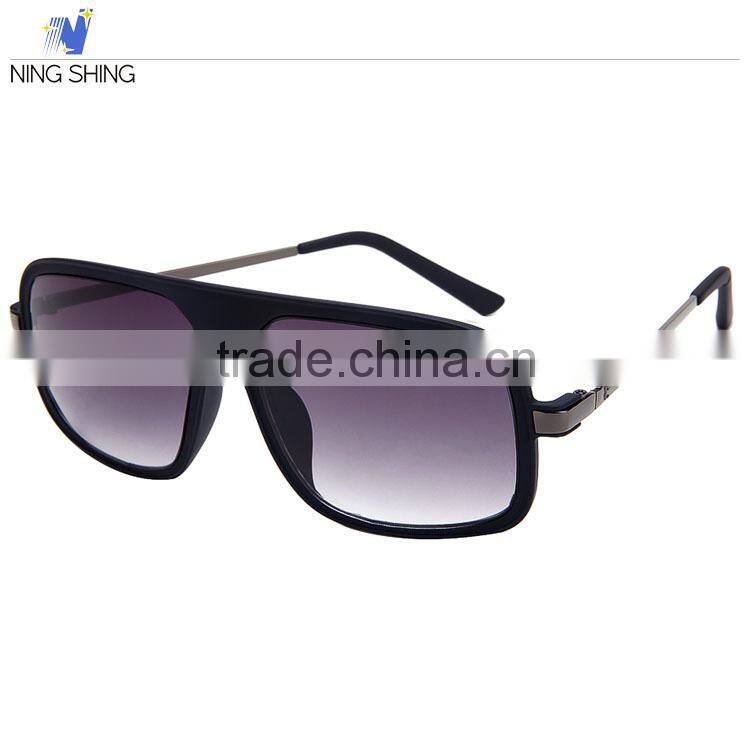 New Products 2016 Big Frame UV400 Women Lens Pattern Fashion Sunglasses Free Sample