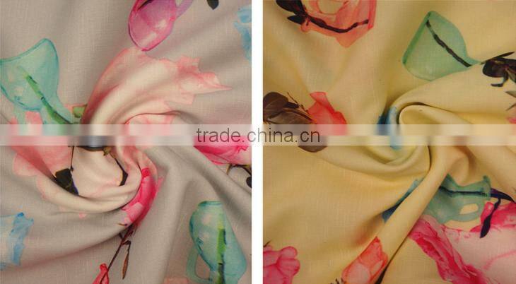 High quality perfume bottle printing polyester chiffon fabric