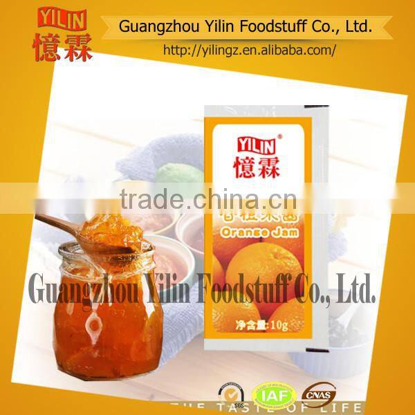 High quality fresh 10g natural orange Jam by OEM factory