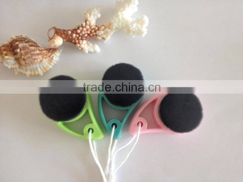 colorful retractable round hair kabuki brush
