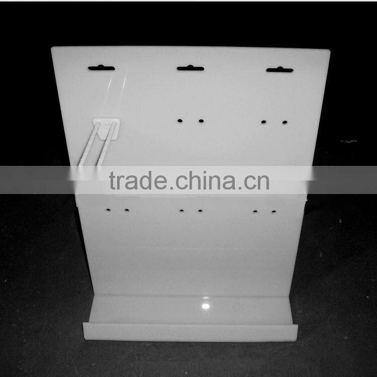 single-side with wood gain shelves in supermarket