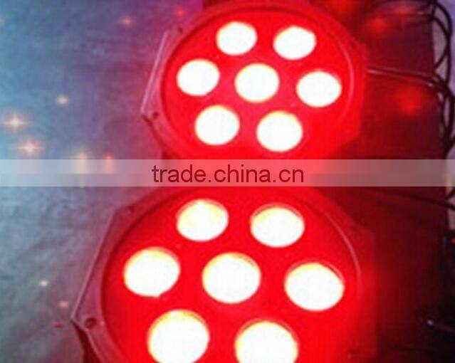 7pcs*3w RGBW LED Flat Par Light LED Wash Effect Indoor Stage Lighting
