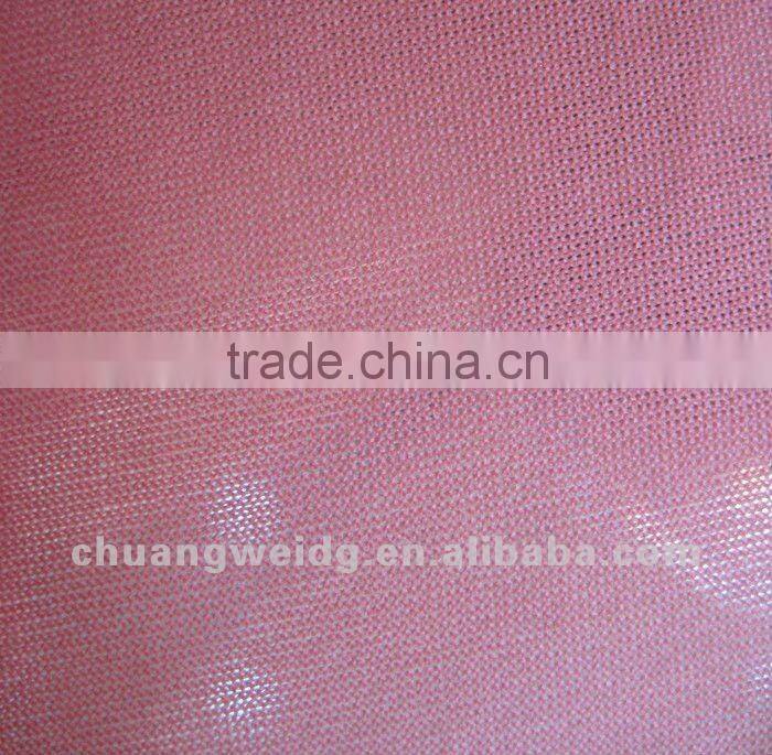 shiny 100% polyester pink fabric for garments