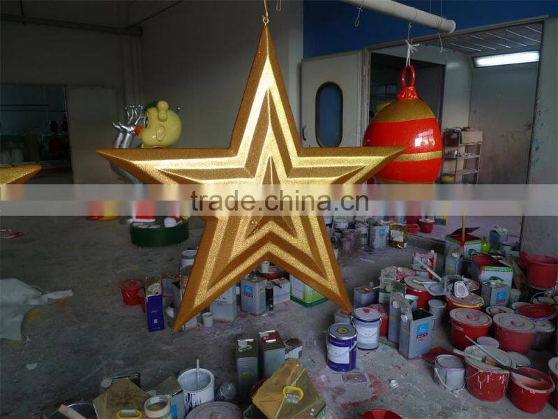 2015 Christmas decorative star / hanging decoration star/ treetop star decoration