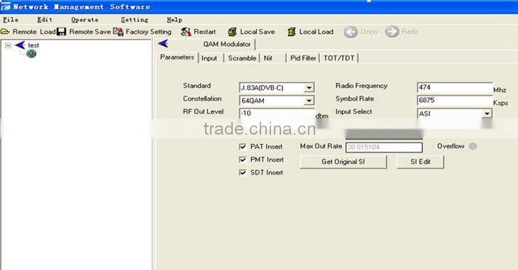 dvb-s2 to dvb-c mux-scrambling QAM Modulator from Suppliers China