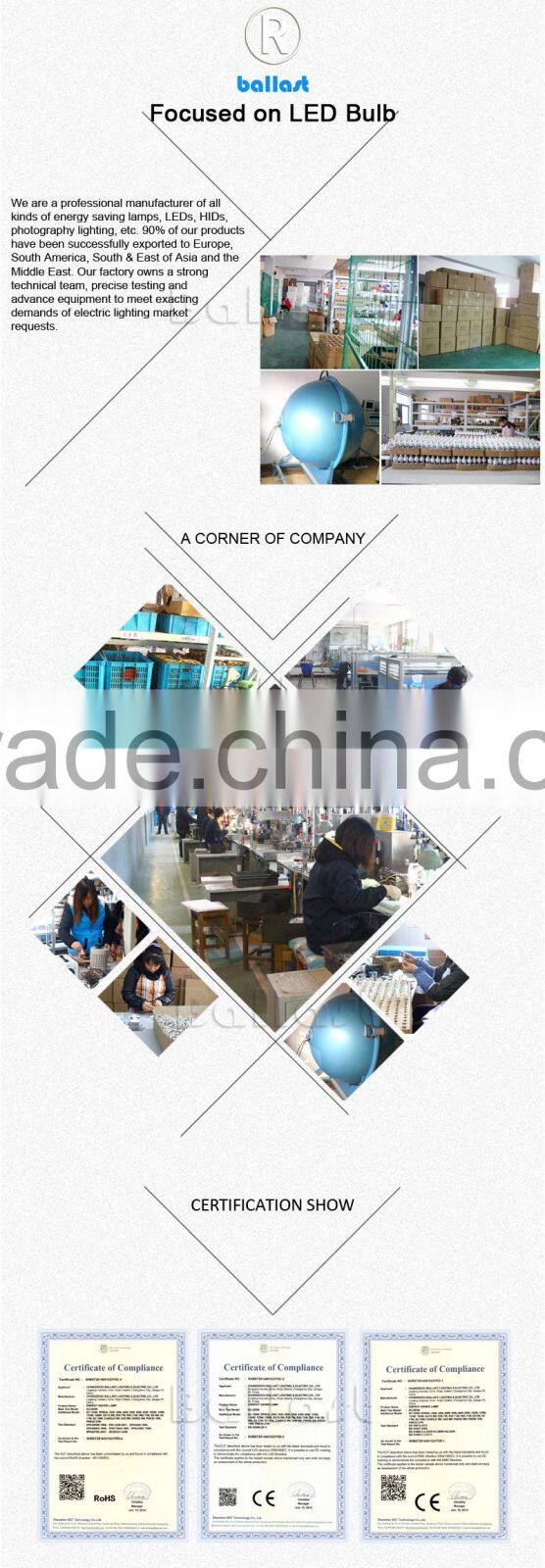 long life e27 led bulb lighting warm white