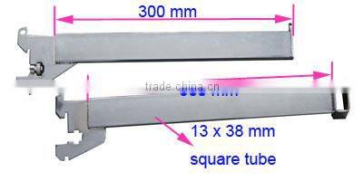 Square tube hanging rod store fixture