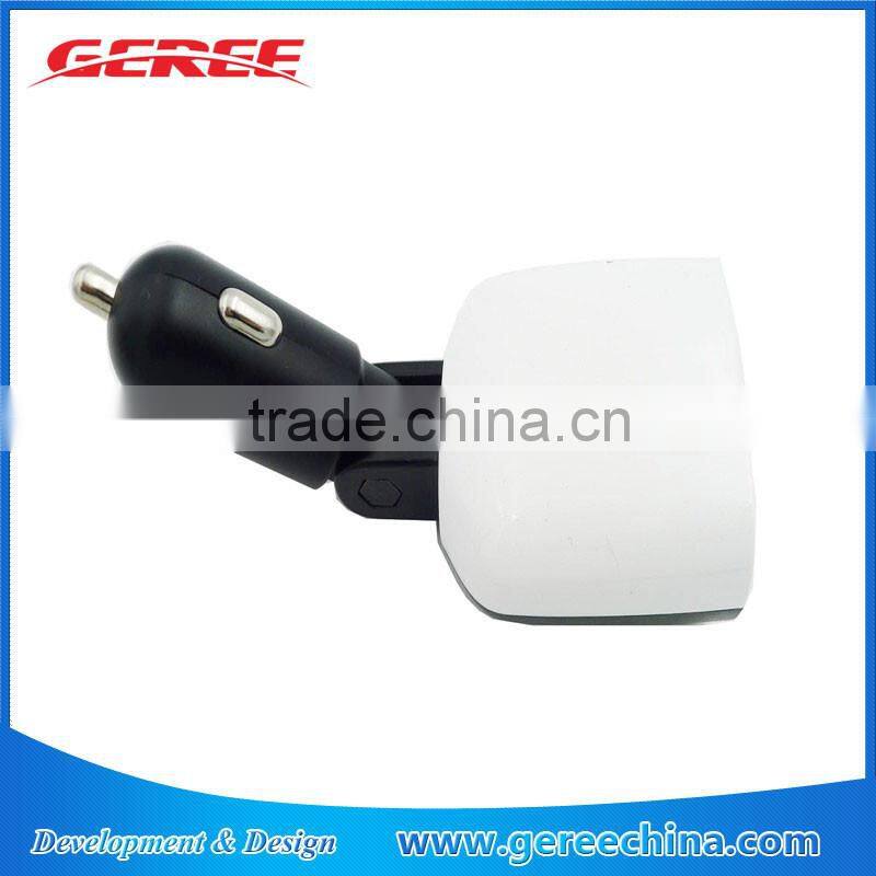 Dual USB 5v Car Charger Adapter(5v/2.4A and 5V/1A output)with LCD Screen Display