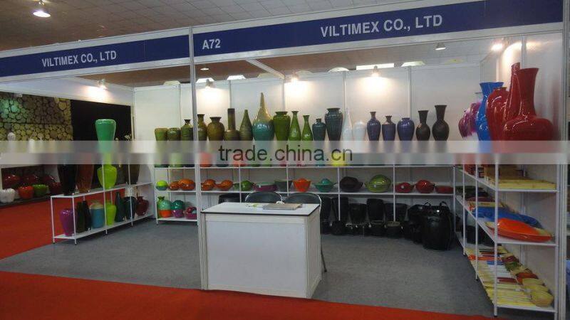 Spun bamboo tray, lacquer color outside natural inside