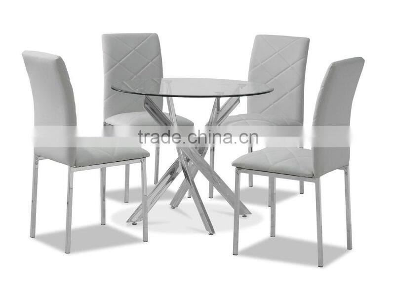 1+4 round popular glass dinner set