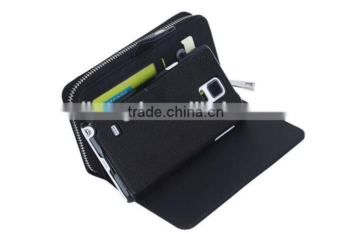 Unique Zipper Strap Belt Slots Wallet Leather Case for iphone 6/6S/For iphone 6S plus