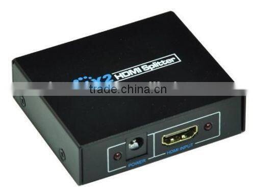 HDMI Splitter 3D 1 Input 2 Output Amplifier Switch Box Hub 1x2 HDTV 1080p 3D