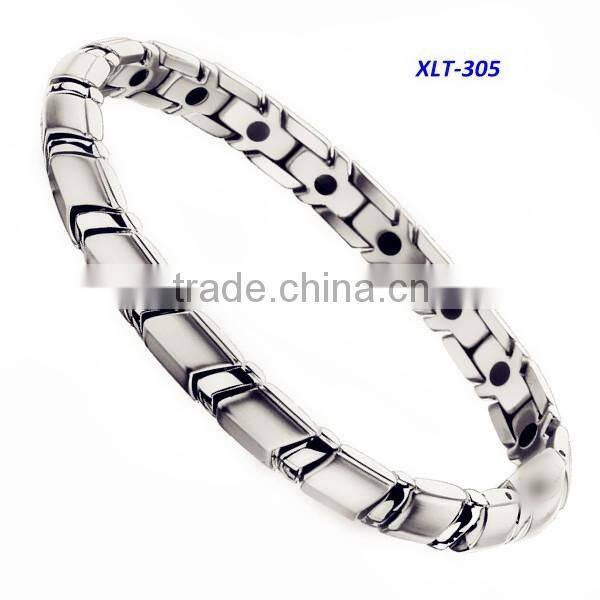 Newest Sport energy bracelet pure titanium 4 in 1 health many stone bracelet