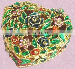 Decorative Metal Bee Shaped Jewelry Box