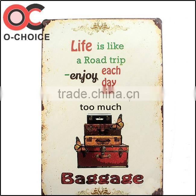 Vintage decorative Tin beer signs