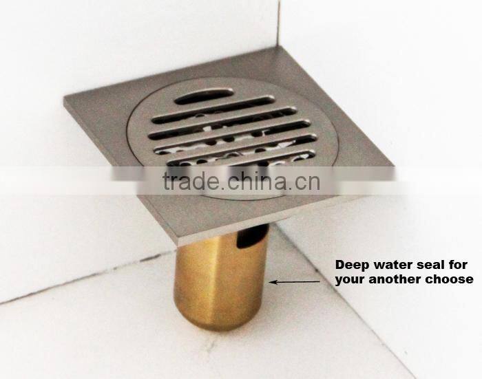 Competitive Price Decorative Square Floor Drains Bathroom Accessories Anti-odor grating covers