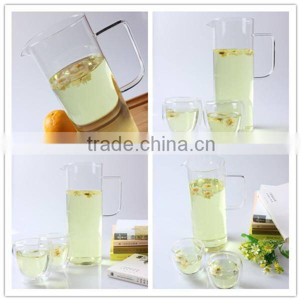 china manufacturer wholesale new arrival clear high borosilicate glass carafe