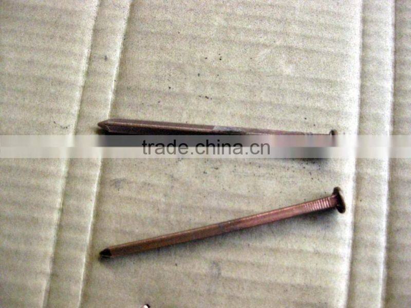 Copper square boat nails