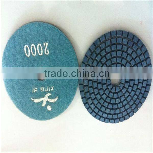 4 inch 100 mm flexible diamond polishing pads for marble granite floor