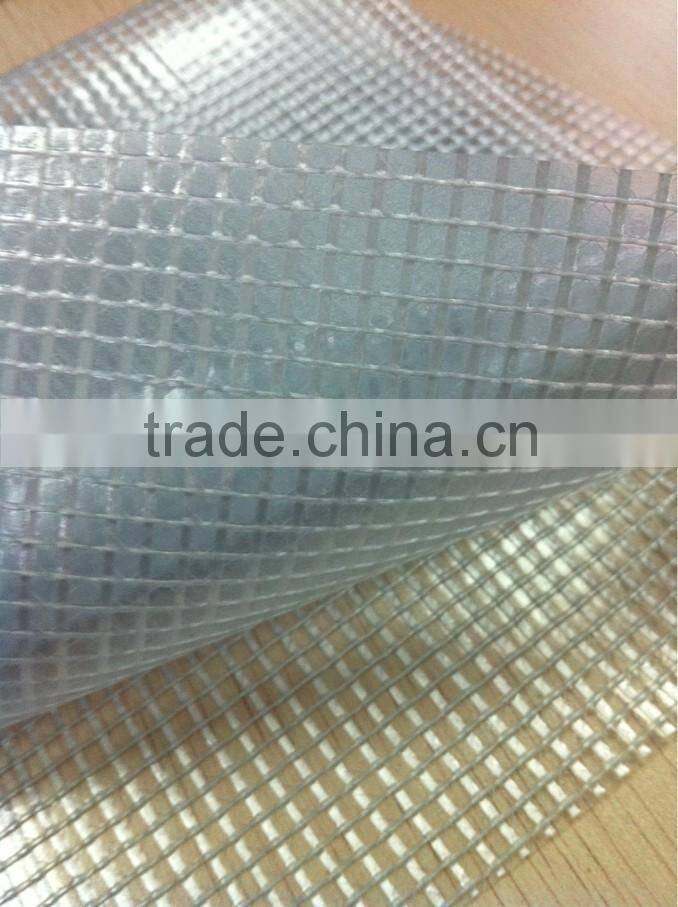 pvc transparent mesh fabric for bag