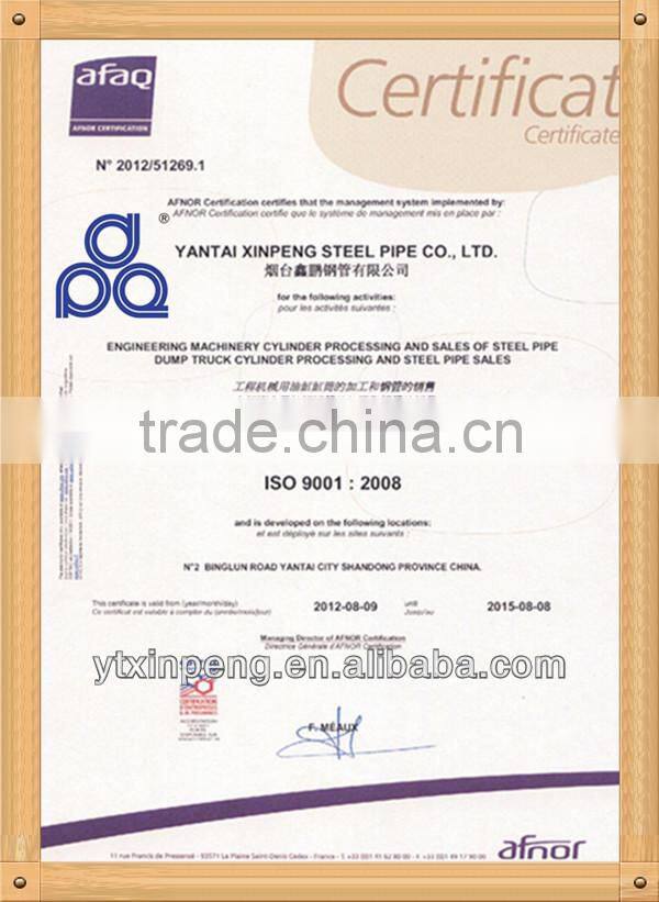 st52 st37 cold drawn samless steel tube for hydraulic cylinder