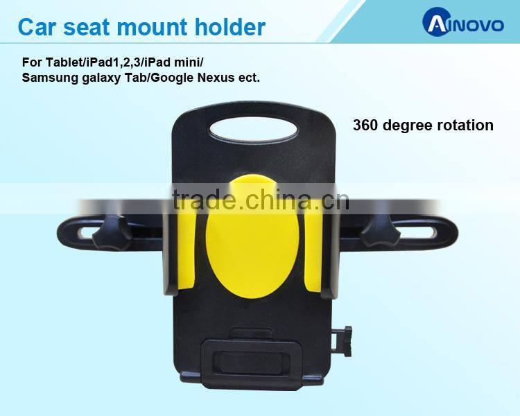 2016 New arrival car seat back holder for ipad/tablet pc car mount holder