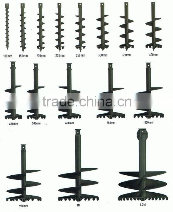 Excavator auger drilling, earth drill, earth auger