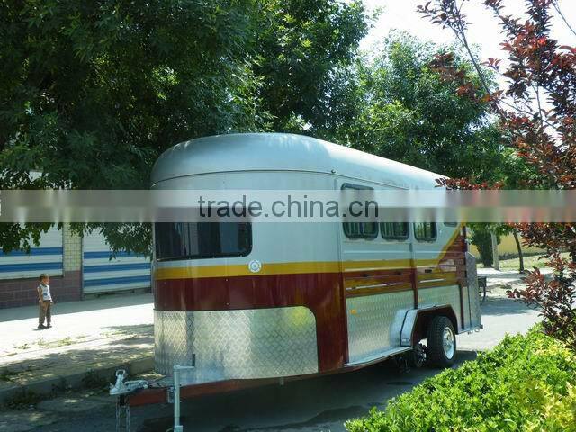 3 horse trailer angle deluxe camper trailer