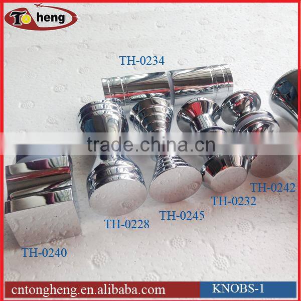 Brass small door knob for glass shower door