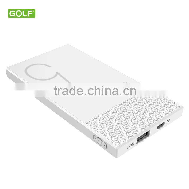 2016 china best selling portable battery charger 5000mah power bank for smartphone