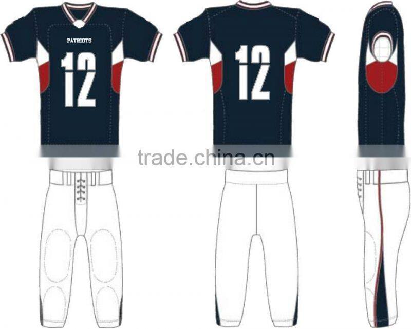 Plain Custom American Football Uniforms/ High Quality Football Uniforms/ Sublimated Football Uniforms