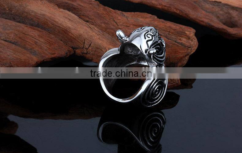 KSTONE Latest design cool mens punk rock jewelry ring