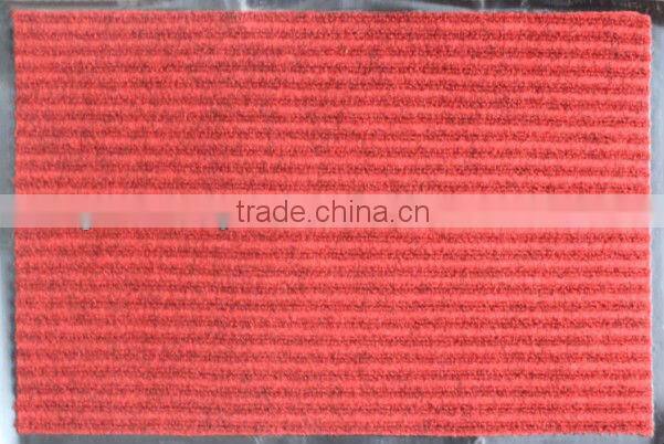 Plastic woven mat with pvc backing