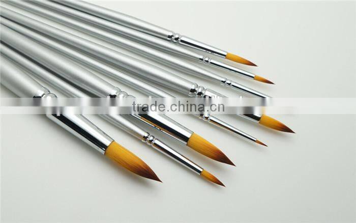 Private Label Nails Tools Silver Nail Arts Brush Factory Nail Supplies