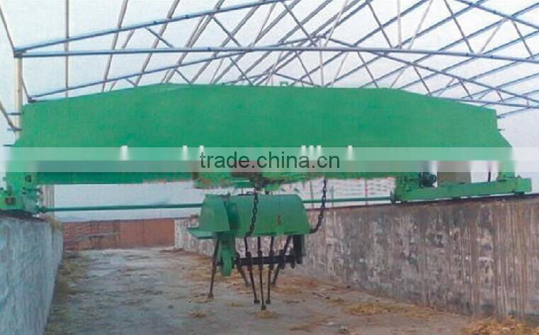 a compost heap manure crawler turning machine