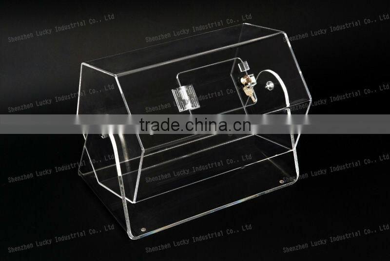 Acrylic voting Box with brochure holder