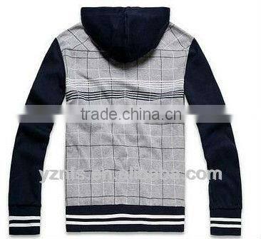 autumn hot seller quality fashion design mens cotton plain tall hoodies jacket 2013