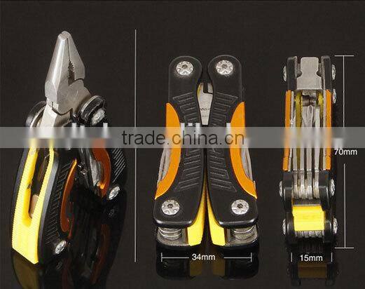 OEM Multifunctional stainless steel colorful pliers with outdoor accessory