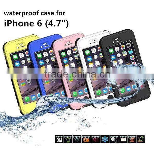 Full Sealed IP68 Underwater Waterproof Case With Home Button for iPhone 6 6S 4.7Inch